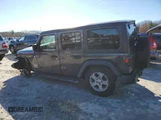 2019 Jeep Wrangler Unlimited Sport with VIN 1C4HJXDG4KW617918, listed as a Copart auction lot 81230004 with 55,621 mi miles and Non repairable. Bid and sale history available at DreamBid. Image 2.