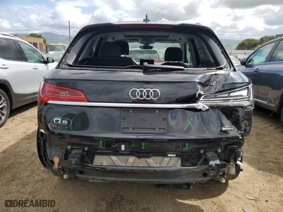 2022 Audi Q5 S line Premium Plus with VIN WA1EAAFY3N2131564, listed as a Copart auction lot 49015585 with 40,803 mi miles and Salvage Title. Bid and sale history available at carsss.com. Image 6.
