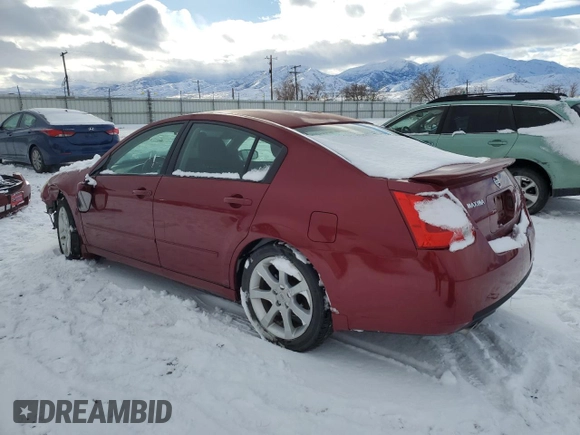 2008 Nissan Maxima 3.5 SE with VIN 1N4BA41E48C825353, listed as a Copart auction lot 56145024 with 0 mi miles and Salvage Title. Bid and sale history available at carsss.com. Image 2.