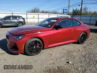 2025 BMW 2 Series M240i xDrive with VIN 3MW53CM00S8F06846, listed as a Copart auction lot 47293305 with 1,314 mi miles and Salvage Title. Bid and sale history available at carsss.com. Image 1.