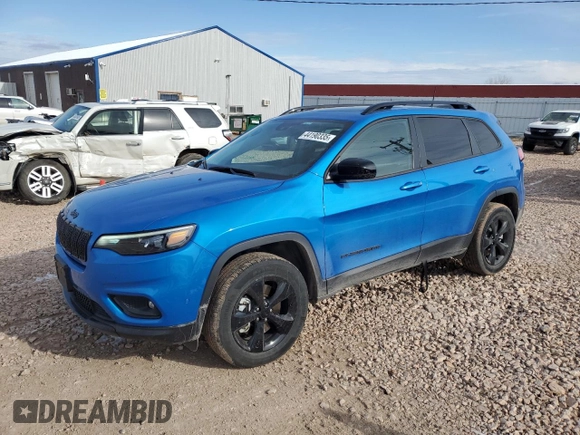 2023 Jeep Cherokee Altitude Lux with VIN 1C4PJMMB8PD104673, listed as a Copart auction lot 44190335 with 26,617 mi miles and Salvage Title. Bid and sale history available at carsss.com. Image 1.