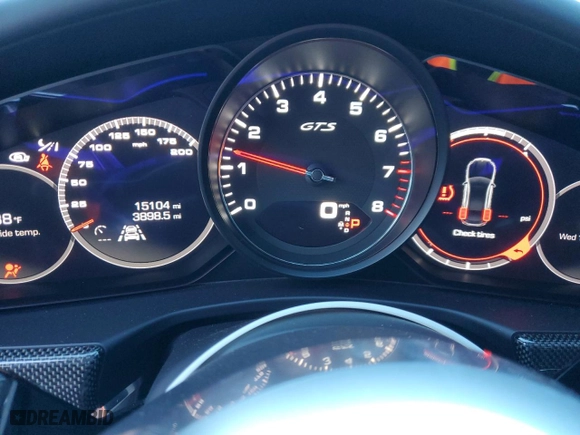 2020 Porsche Panamera GTS with VIN WP0AG2A76LL145747, listed as a Copart auction lot 75872584 with 15,104 mi miles and Salvage Title. Bid and sale history available at carsss.com. Image 9.