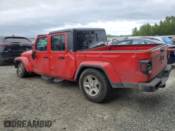 2023 Jeep Gladiator Sport S с VIN 1C6HJTAG4PL503155, выставлен на аукционе Copart как лот 60694875 с пробегом 17 480 миль миль и Списание • Salvage title. История ставок и продаж доступна на DreamBid. Изображение 2.