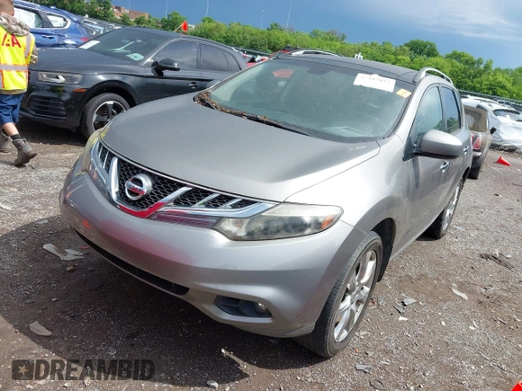2012 Nissan Murano S with VIN JN8AZ1MU4CW101089, listed as a IAAI auction lot 42187857 with 203,616 mi miles and . Bid and sale history available at carsss.com. Image 6.