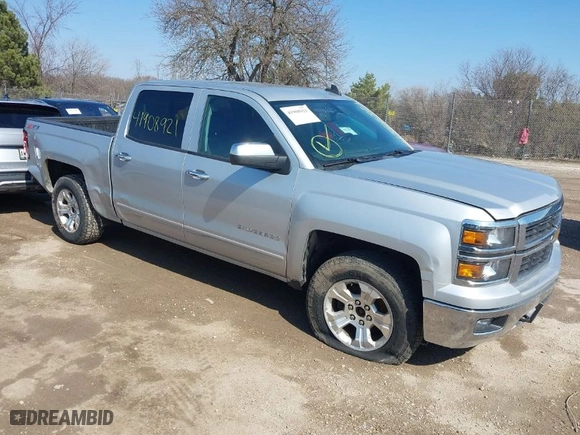 2015 Chevrolet Silverado 1500 LT with VIN 3GCUKREC0FG316716, listed as a IAAI auction lot 41908921 with 242,093 mi miles. Bid and sale history available at carsss.com. Image 1.