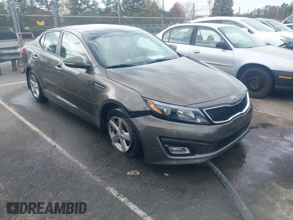 2015 Kia Optima LX with VIN 5XXGM4A72FG400848, listed as a IAAI auction lot 40802198 with 173,270 mi miles and . Bid and sale history available at DreamBid. Image 1.