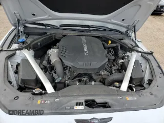 2023 Genesis G70 3.3T with VIN KMTG54TEXPU114395, listed as a Copart auction lot 81237134 with 27,207 mi miles and Salvage Title. Bid and sale history available at DreamBid. Image 11.