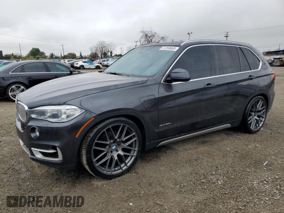 2016 BMW X5 xDrive40e iPerformance with VIN 5UXKT0C56G0S76375, listed as a Copart auction lot 51293665 with 82,807 mi miles and Clean Title. Bid and sale history available at carsss.com. Image 1.