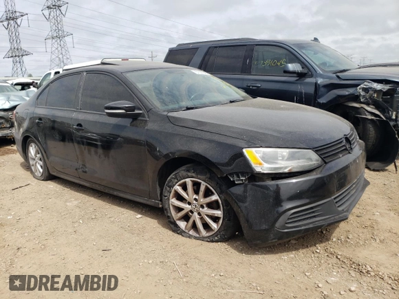 2011 Volkswagen Jetta SE with VIN 3VWDX7AJ6BM395554, listed as a Copart auction lot 57397585 with 139,857 mi miles and Salvage title. Bid and sale history available at DreamBid. Image 4.