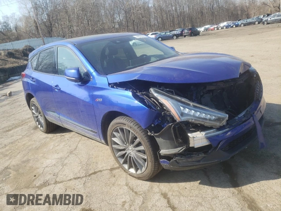 2022 Acura RDX PMC Edition with VIN 5J8TC2H86NL007987, listed as a Copart auction lot 44379844 with 0 mi miles. Bid and sale history available at carsss.com. Image 4.