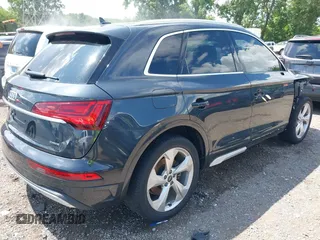 2021 Audi Q5 Premium Plus with VIN WA1BAAFY4M2062482, listed as a IAAI auction lot 42539165 with 40,312 mi miles and . Bid and sale history available at DreamBid. Image 4.
