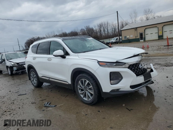 2020 Hyundai Santa Fe Limited with VIN 5NMS5CAD5LH214693, listed as a Copart auction lot 47571215 with 93,643 mi miles and Salvage Title. Bid and sale history available at carsss.com. Image 4.