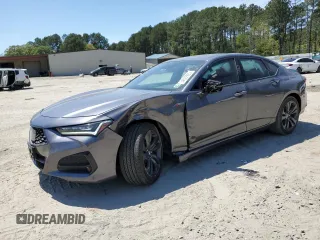 2023 Acura TLX w/A-Spec Package z VIN 19UUB5F59PA000337, wystawiony jako Copart lot #54822665 z przebiegiem 25 023 mil mil oraz Szkoda całkowita • Salvage title. Historia ofert i sprzedaży dostępna na DreamBid. Obrazek 1.
