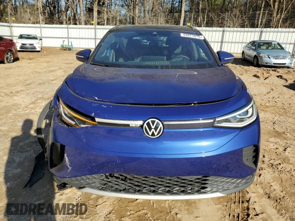 2021 Volkswagen ID.4 Pro S z VIN WVGUNPE2XMP066456, wystawiony jako Copart lot #43971075 z przebiegiem 16 729 mil mil oraz Szkoda całkowita • Salvage title. Historia ofert i sprzedaży dostępna na DreamBid. Obrazek 5.