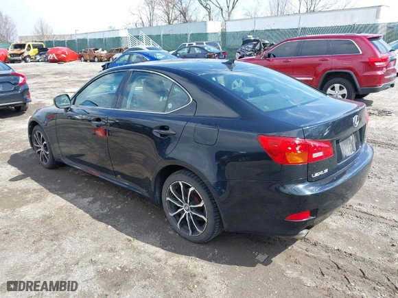 2008 Lexus IS 250 with VIN JTHCK262482025333, listed as a IAAI auction lot 41894991 with NaN miles. Bid and sale history available at carsss.com. Image 3.