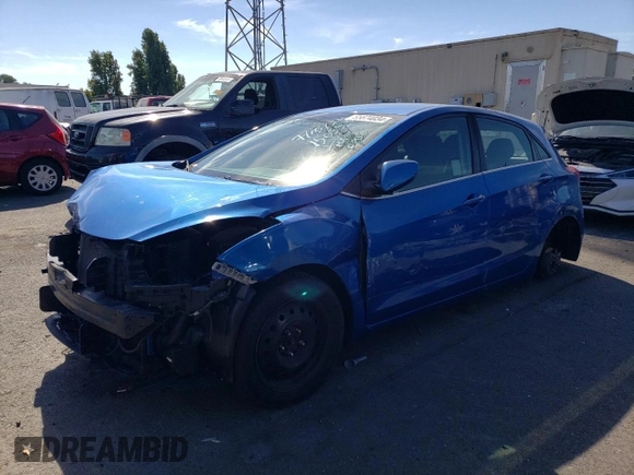 2017 Hyundai Elantra GT with VIN KMHD35LH3HU378241, listed as a Copart auction lot 65674034 with 76,878 mi miles and Salvage Title. Bid and sale history available at carsss.com. Image 1.