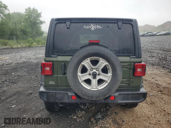 2021 Jeep Wrangler Unlimited Sport S с VIN 1C4HJXDN0MW659729, выставлен на аукционе Copart как лот 61238145 с пробегом 54 565 миль миль и Списание • Salvage title. История ставок и продаж доступна на DreamBid. Изображение 6.