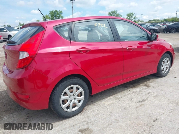 2014 Hyundai Accent GS with VIN KMHCT5AE9EU149143, listed as a IAAI auction lot 42365722 with 130,910 mi miles and . Bid and sale history available at DreamBid. Image 4.