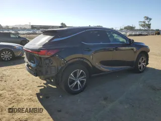 2023 Lexus RX 350 with VIN 2T2BAMBAXPC021856, listed as a Copart auction lot 56185115 with 36,438 mi miles and Salvage title. Bid and sale history available at DreamBid. Image 3.