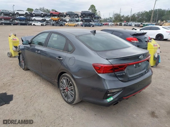 2021 Kia Forte GT with VIN 3KPF44AC7ME379056, listed as a IAAI auction lot 41357328 with 47,068 mi miles. Bid and sale history available at carsss.com. Image 3.