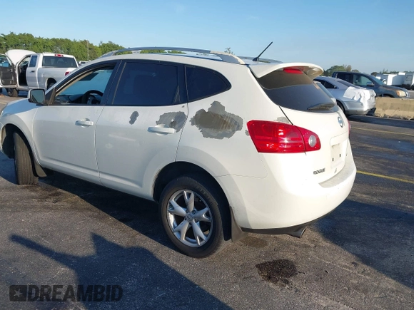 2009 Nissan Rogue SL with VIN JN8AS58T79W329674, listed as a IAAI auction lot 41833891 with 170,396 mi miles and . Bid and sale history available at DreamBid. Image 3.