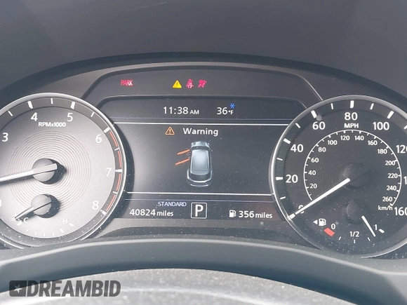 2020 Infiniti QX50 Autograph with VIN 3PCAJ5M1XLF115017, listed as a IAAI auction lot 41531655 with 40,824 mi miles and . Bid and sale history available at DreamBid. Image 7.