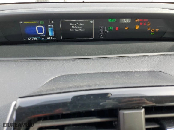 2017 Toyota Prius Two with VIN JTDKBRFU1H3057528, listed as a Copart auction lot 53392905 with 64,290 mi miles and Salvage Title. Bid and sale history available at carsss.com. Image 9.
