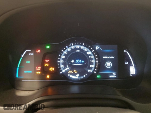 2019 Hyundai Ioniq Limited z VIN KMHC85LC8KU143066, wystawiony jako Copart lot #55116975 z przebiegiem 134 587 mil mil oraz Szkoda całkowita • Salvage title. Historia ofert i sprzedaży dostępna na DreamBid. Obrazek 9.