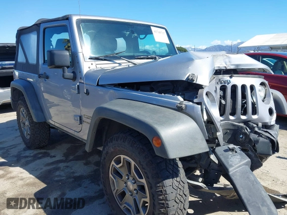 2016 Jeep Wrangler Sport with VIN 1C4AJWAG8GL151872, listed as a IAAI auction lot 41749717 with 118,845 mi miles and . Bid and sale history available at carsss.com. Image 1.
