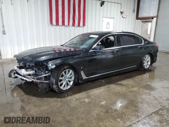 2017 BMW 7 Series 740e xDrive iPerformance with VIN WBA7J2C32HG497792, listed as a Copart auction lot 75566654 with 0 mi miles and Clean Title. Bid and sale history available at carsss.com. Image 1.