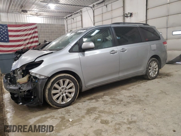 2014 Toyota Sienna Ltd with VIN 5TDDK3DC5ES082586, listed as a Copart auction lot 43142395 with 254,864 mi miles and Salvage Title. Bid and sale history available at carsss.com. Image 1.