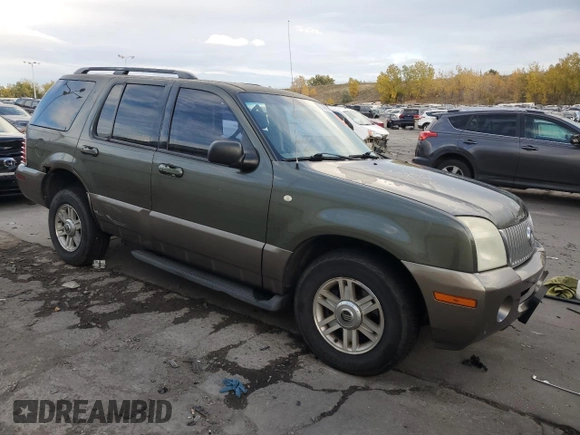 2003 Mercury Mountaineer Convenience with VIN 4M2ZU86K93UJ18039, listed as a Copart auction lot 75466204 with 0 mi miles and Salvage Title. Bid and sale history available at carsss.com. Image 4.