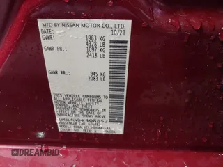 2021 Nissan Altima 2.5 SR with VIN 1N4BL4CV0MN408852, listed as a IAAI auction lot 41940919 with 48,732 mi miles. Bid and sale history available at carsss.com. Image 9.