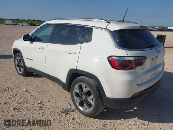 2020 Jeep Compass Limited with VIN 3C4NJCCB1LT123329, listed as a IAAI auction lot 42090488 with 117,187 mi miles and . Bid and sale history available at DreamBid. Image 3.