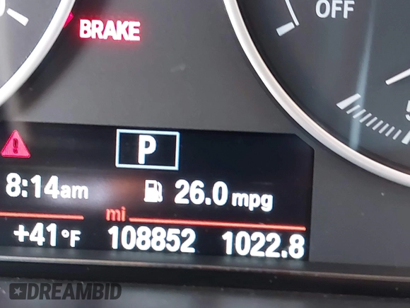 2015 BMW 3 Series 320i with VIN WBA3B1C53FP831476, listed as a IAAI auction lot 41219821 with 108,852 mi miles. Bid and sale history available at carsss.com. Image 15.