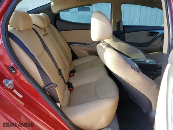 2013 Hyundai Elantra Limited with VIN KMHDH4AE3DU736663, listed as a Copart auction lot 52416785 with 193,573 mi miles and Clean Title. Bid and sale history available at carsss.com. Image 10.