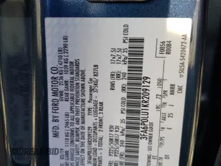 2019 Ford Fusion Hybrid SE with VIN 3FA6P0LU1KR209129, listed as a Copart auction lot 42766403 with 67,949 mi miles. Bid and sale history available at carsss.com. Image 12.