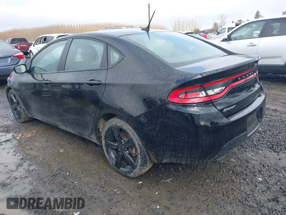 2015 Dodge Dart SXT with VIN 1C3CDFBB8FD267363, listed as a IAAI auction lot 41493009 with 62,268 mi miles. Bid and sale history available at carsss.com. Image 3.