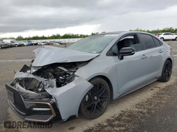 2021 Toyota Corolla SE with VIN 5YFS4MCE8MP083250, listed as a Copart auction lot 51292455 with 80,974 mi miles and Salvage Title. Bid and sale history available at carsss.com. Image 1.