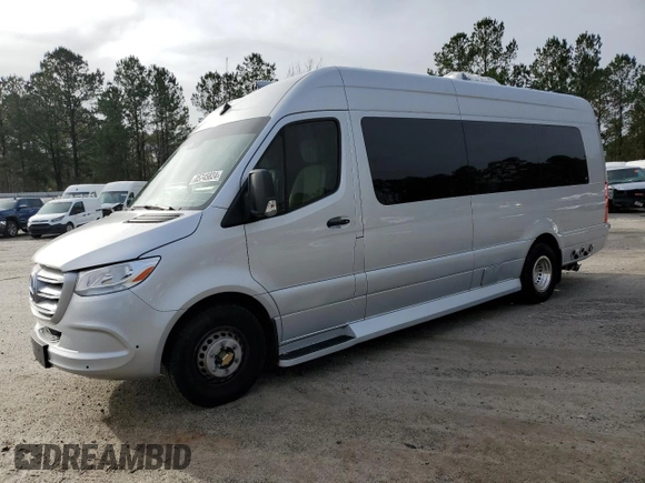 2021 Mercedes-Benz Sprinter with VIN W1X8ED3Y0MP430332, listed as a Copart auction lot 85745824 with 8,727 mi miles and Clean Title. Bid and sale history available at DreamBid. Image 1.