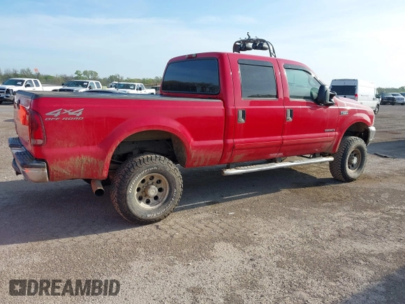 2002 Ford Super Duty F-250 XL with VIN 1FTNW21F32EA54756, listed as a IAAI auction lot 41856957 with 424,108 mi miles. Bid and sale history available at carsss.com. Image 4.