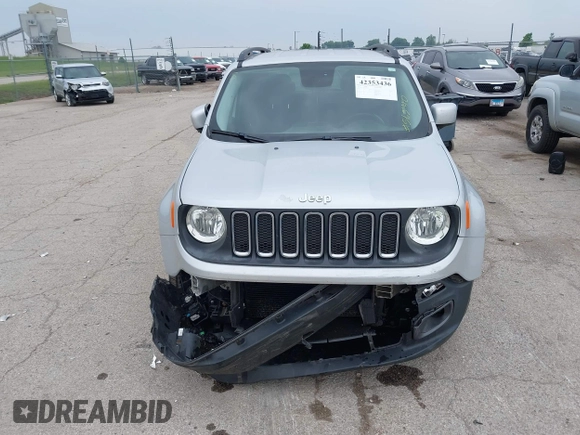 2017 Jeep Renegade Altitude with VIN ZACCJABB1HPE82336, listed as a IAAI auction lot 42353436 with 62,843 mi miles and . Bid and sale history available at DreamBid. Image 13.