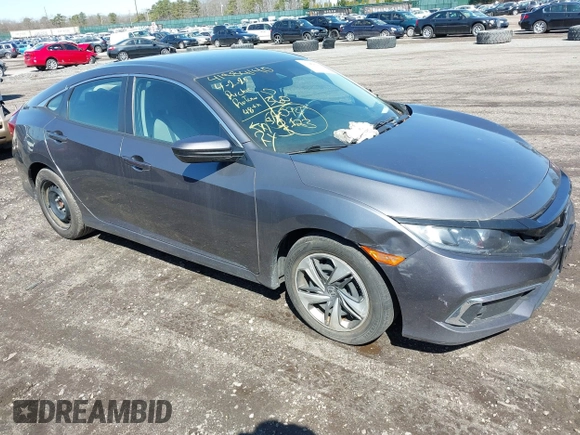 2019 Honda Civic LX with VIN 2HGFC2F66KH547041, listed as a IAAI auction lot 41984140 with 90,123 mi miles and . Bid and sale history available at DreamBid. Image 1.