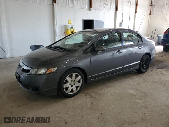 2010 Honda Civic LX with VIN 2HGFA1F53AH326745, listed as a Copart auction lot 54731085 with 196,697 mi miles and Clean Title. Bid and sale history available at DreamBid. Image 1.