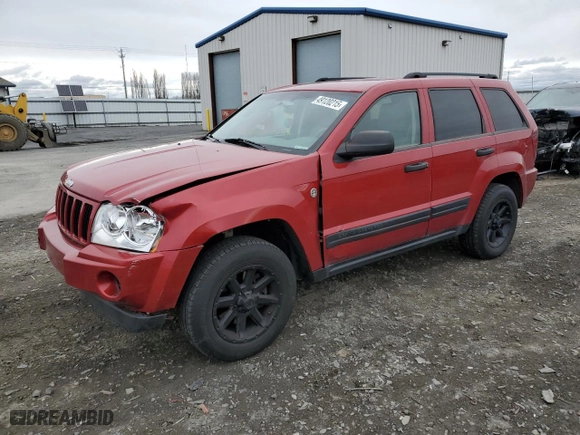 2006 Jeep Grand Cherokee Laredo with VIN 1J4HR48N66C296627, listed as a Copart auction lot 49120215 with 170,635 mi miles and Salvage Title. Bid and sale history available at carsss.com. Image 1.