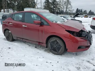 2024 Nissan LEAF SV Plus z VIN 1N4CZ1CV9RC553912, wystawiony jako Copart lot #44649165 z przebiegiem 10 140 mil mil oraz Szkoda całkowita • Salvage title. Historia ofert i sprzedaży dostępna na DreamBid. Obrazek 4.