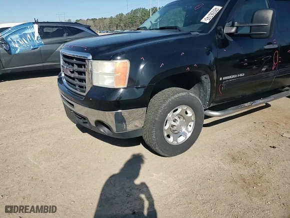 2008 GMC Sierra 2500HD SLE1 with VIN 1GTHK29K78E127095, listed as a Copart auction lot 48056745 with 256,706 mi miles and Salvage Title. Bid and sale history available at carsss.com. Image 10.