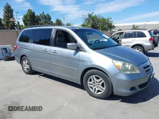 2007 Honda Odyssey EX with VIN 5FNRL384X7B044025, listed as a IAAI auction lot 42654276 with 317,798 mi miles and . Bid and sale history available at DreamBid. Image 1.
