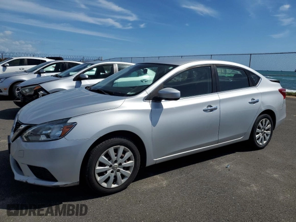2017 Nissan Sentra SV with VIN 3N1AB7AP3HL719957, listed as a Copart auction lot 44334935 with 72,485 mi miles and Salvage Title. Bid and sale history available at carsss.com. Image 1.
