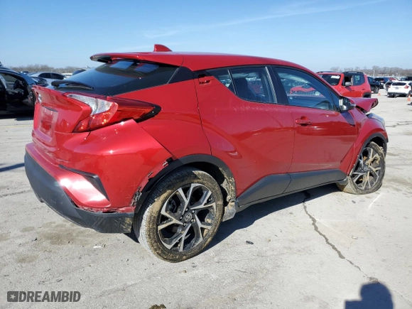 2021 Toyota C-HR LE with VIN NMTKHMBX3MR138720, listed as a Copart auction lot 43643595 with 51,753 mi miles and Salvage Title. Bid and sale history available at carsss.com. Image 3.